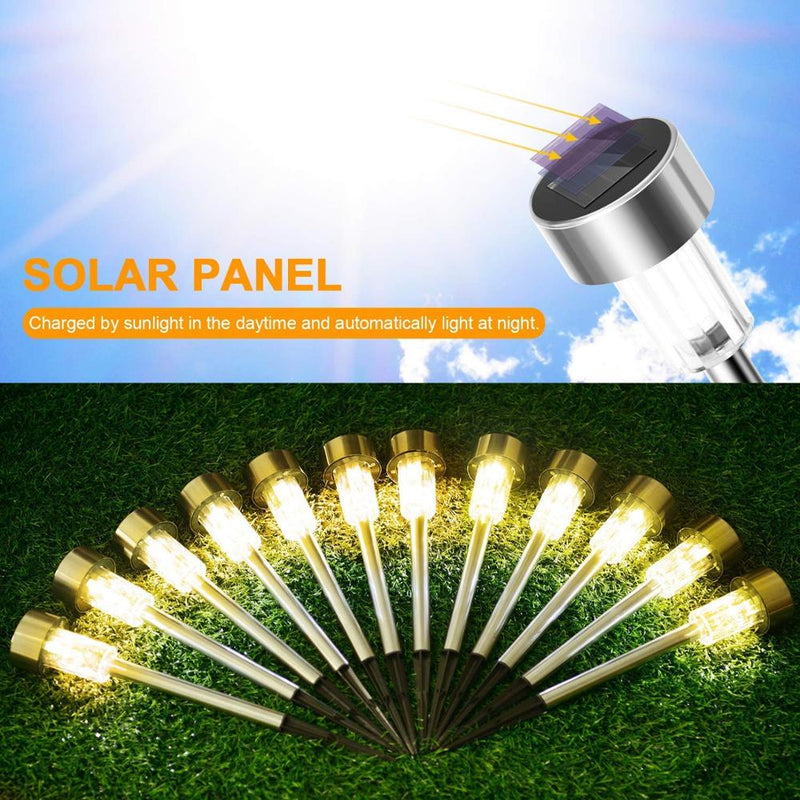 Kit 12 pçs - Luminária Balizadora Solar