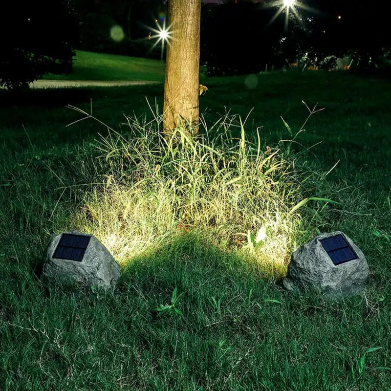 Inova Rocks | Luminária de Led Solar para Jardim À Prova d'água
