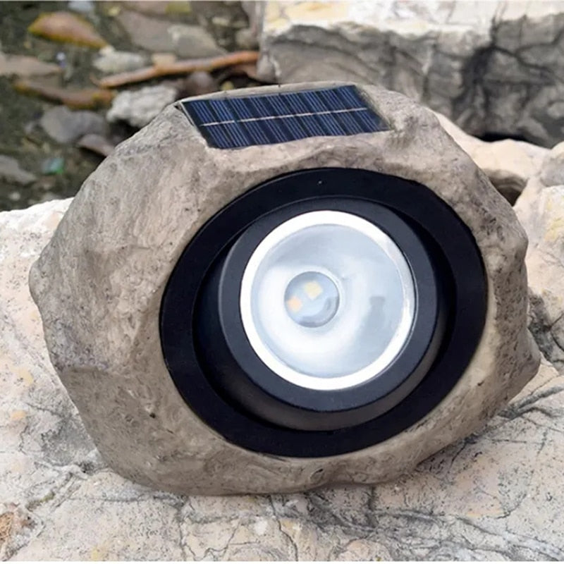 Inova Rocks | Luminária de Led Solar para Jardim À Prova d'água