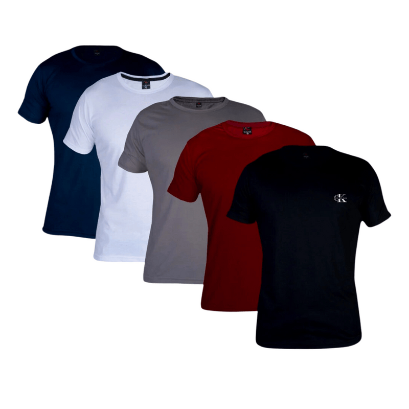 Kit 5 Camisetas Calvin Klein- Pague 3 e Leve +2 de Brinde